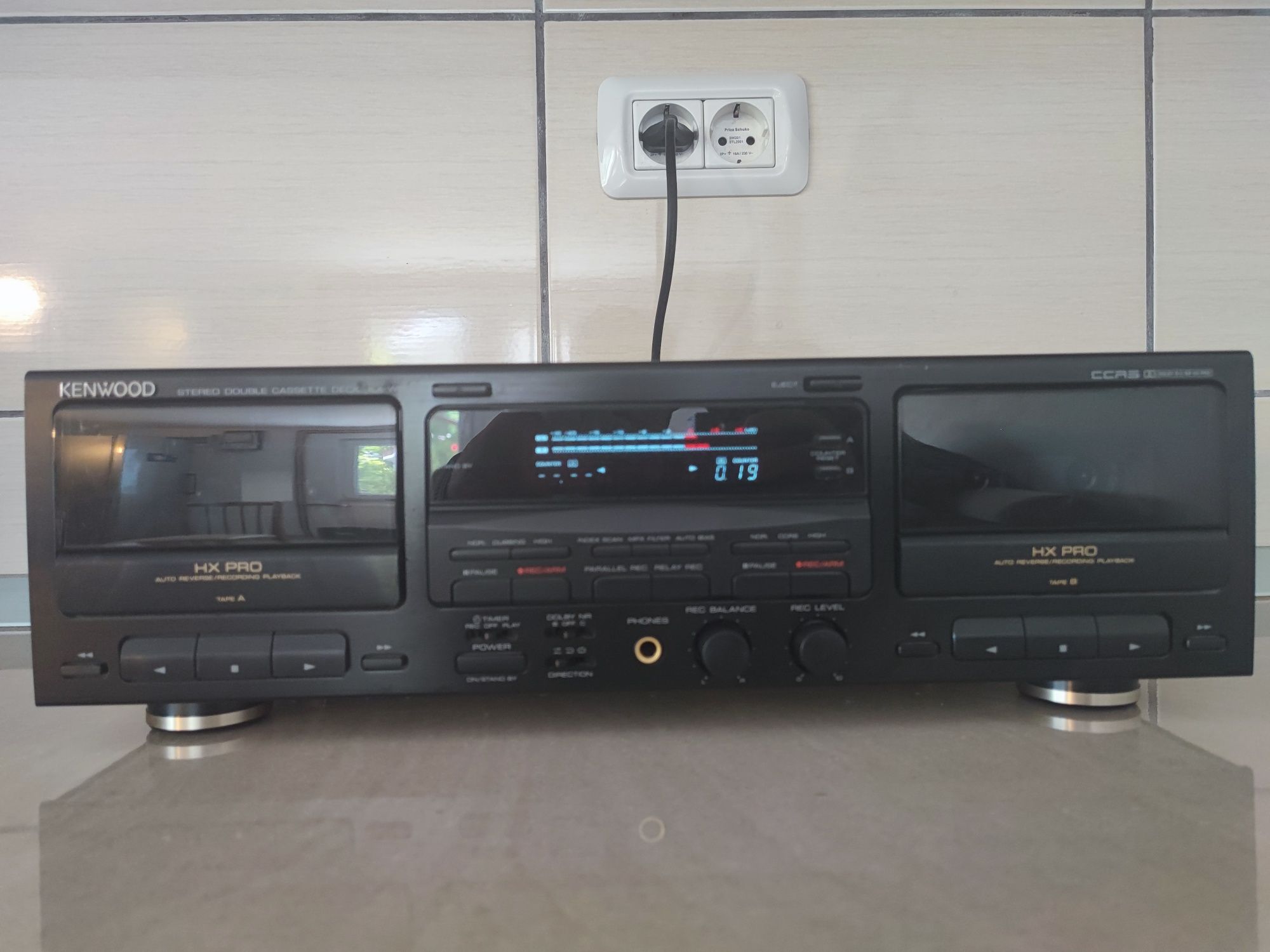 Deck Kenwood KX W8060 deck dublu recorder caseta tape auto reverse HX