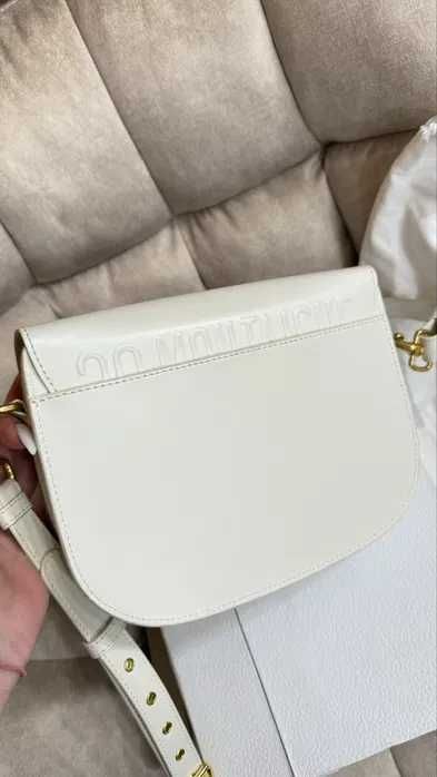Geanta Dior 30 Montaigne, Blanc Lăptos, 22 cm