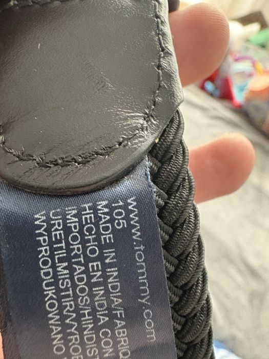 Curea Tommy Hilfiger textil impletit masura 105