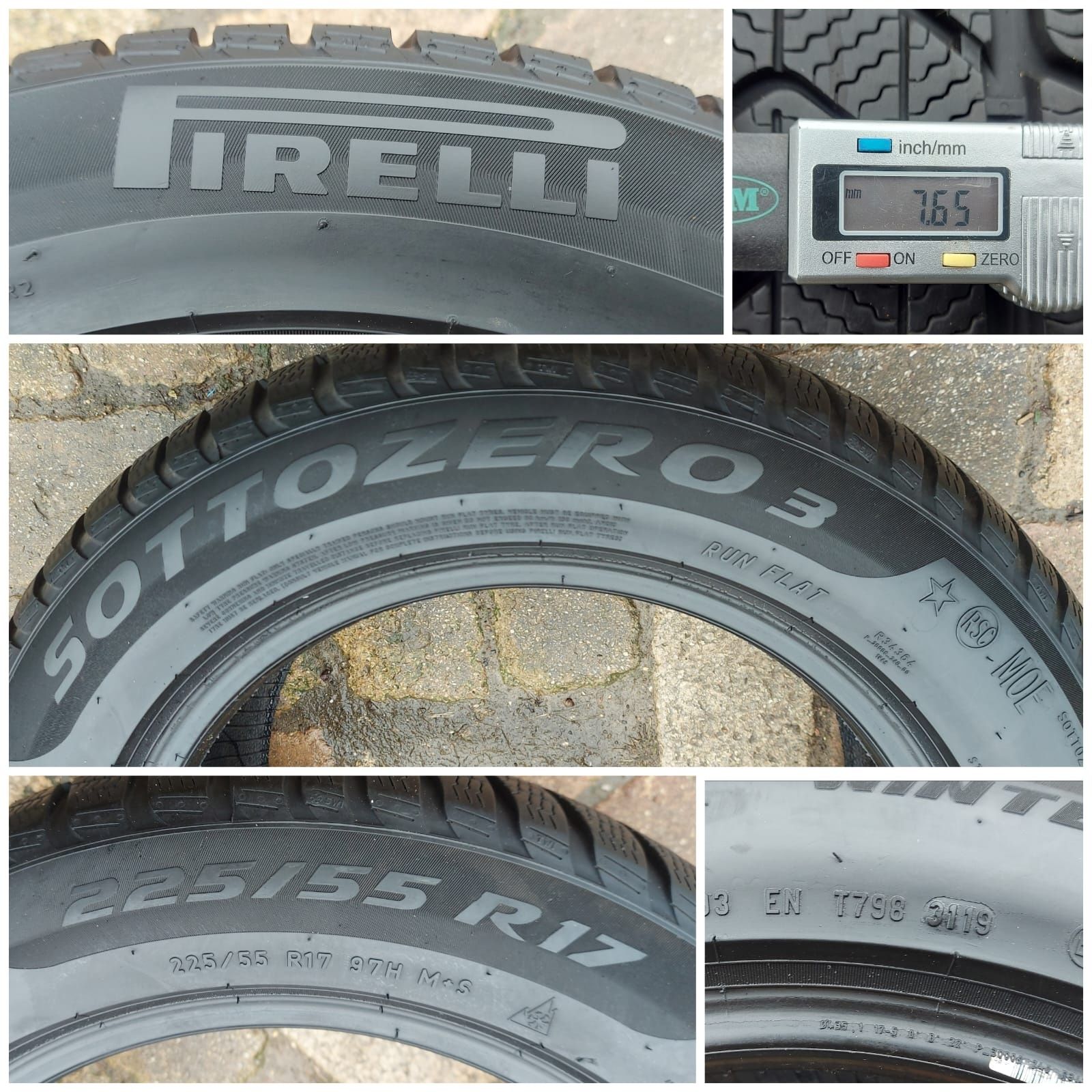O bucată 225/55 R17 M+S iarnă - una Pirelli