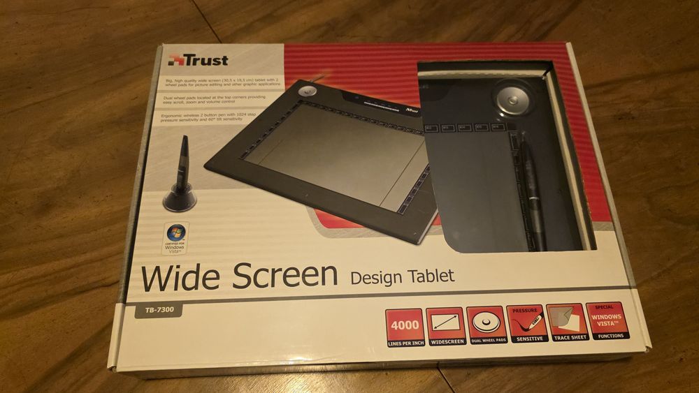 Широкоекранен графичен таблет Trust TB-7300