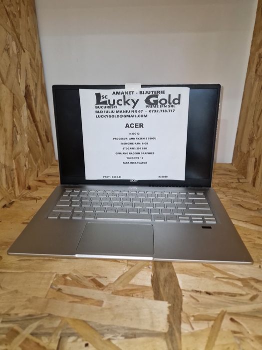 Laptop Acer N20C12 Ryzen 3 5300U 8GB Ram 256SSD Fara Încărcător #35088