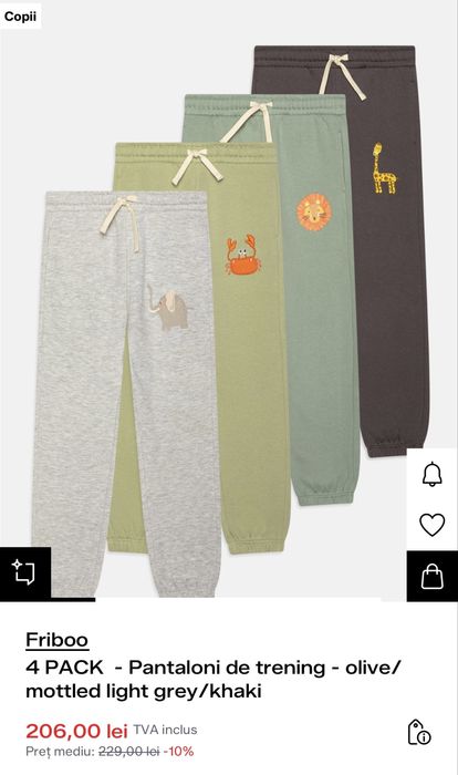 Set de 3 perechi de pantaloni grosi 110-116, cm 5-6 ani