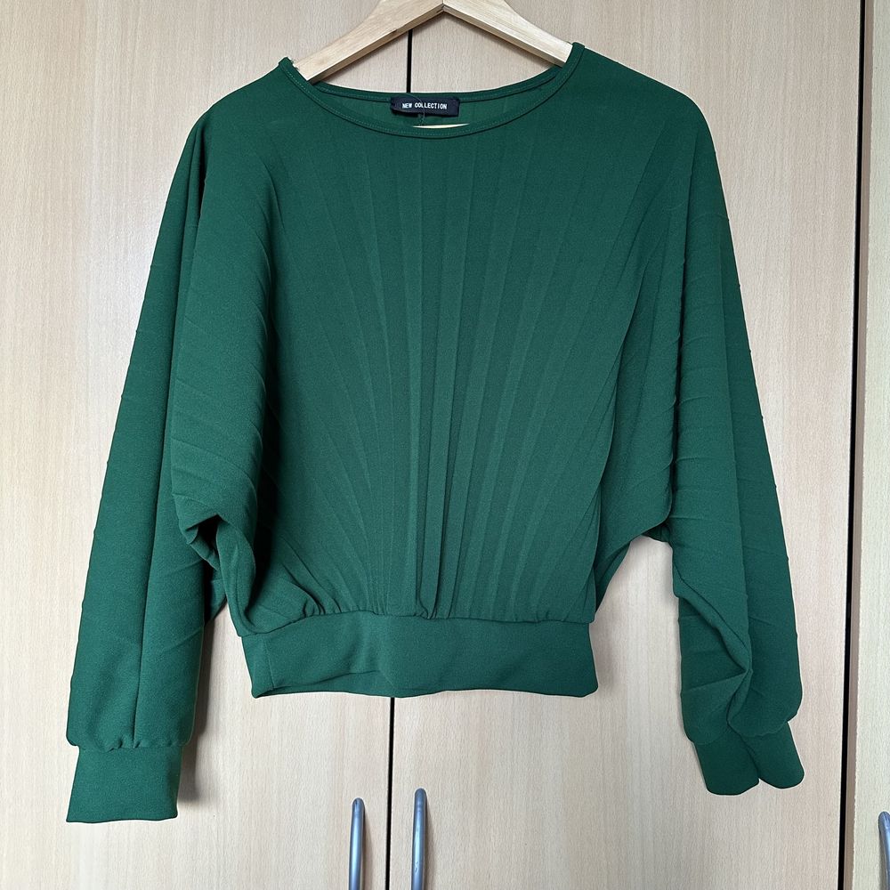 Bluza verde eleganta