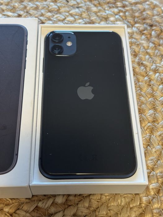 iPhone 11 Black – ca nou, baterie 95%, folie + cutie originală
