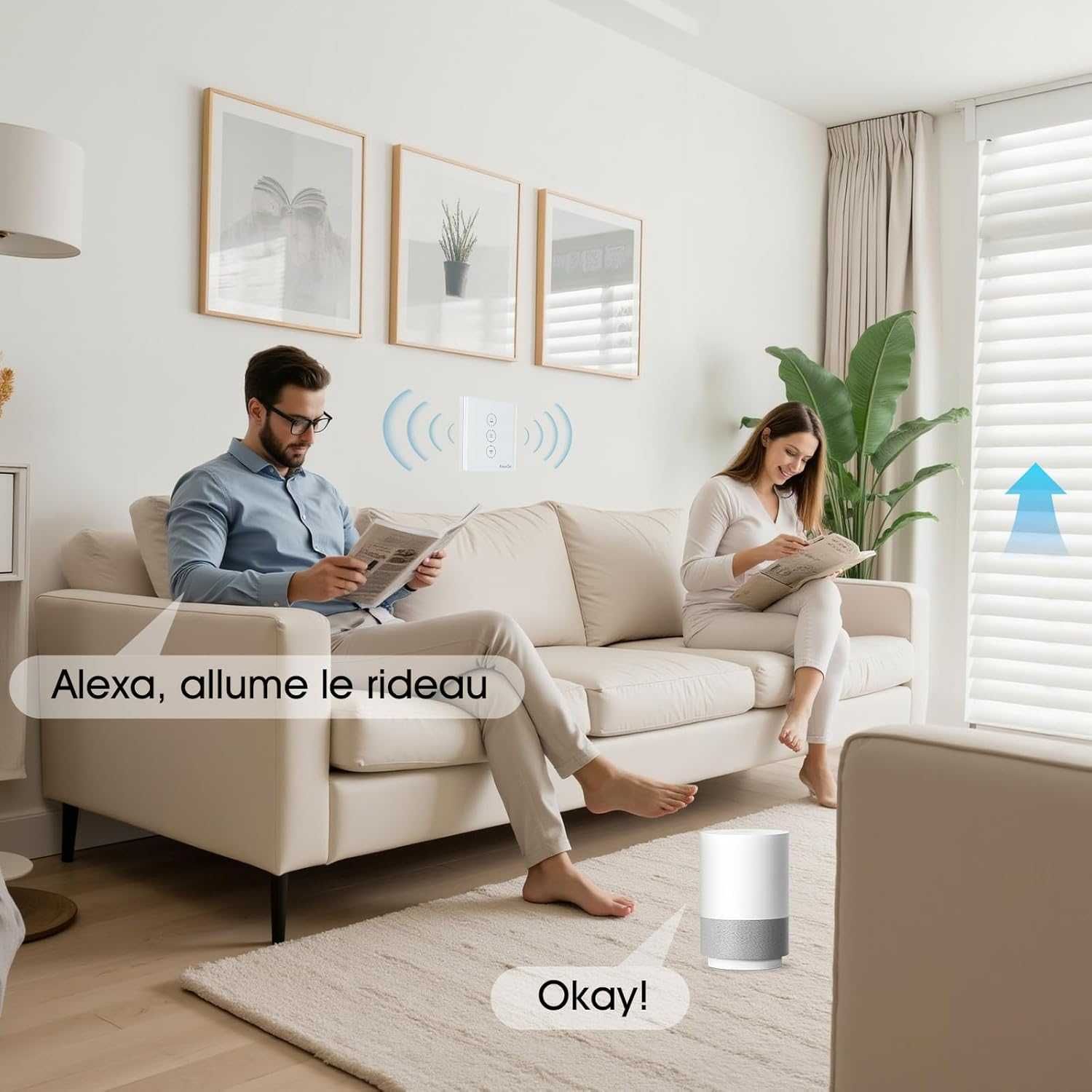 НОВ! WiFi таймер за щори, Alexa/Smart Life, без нулев проводник