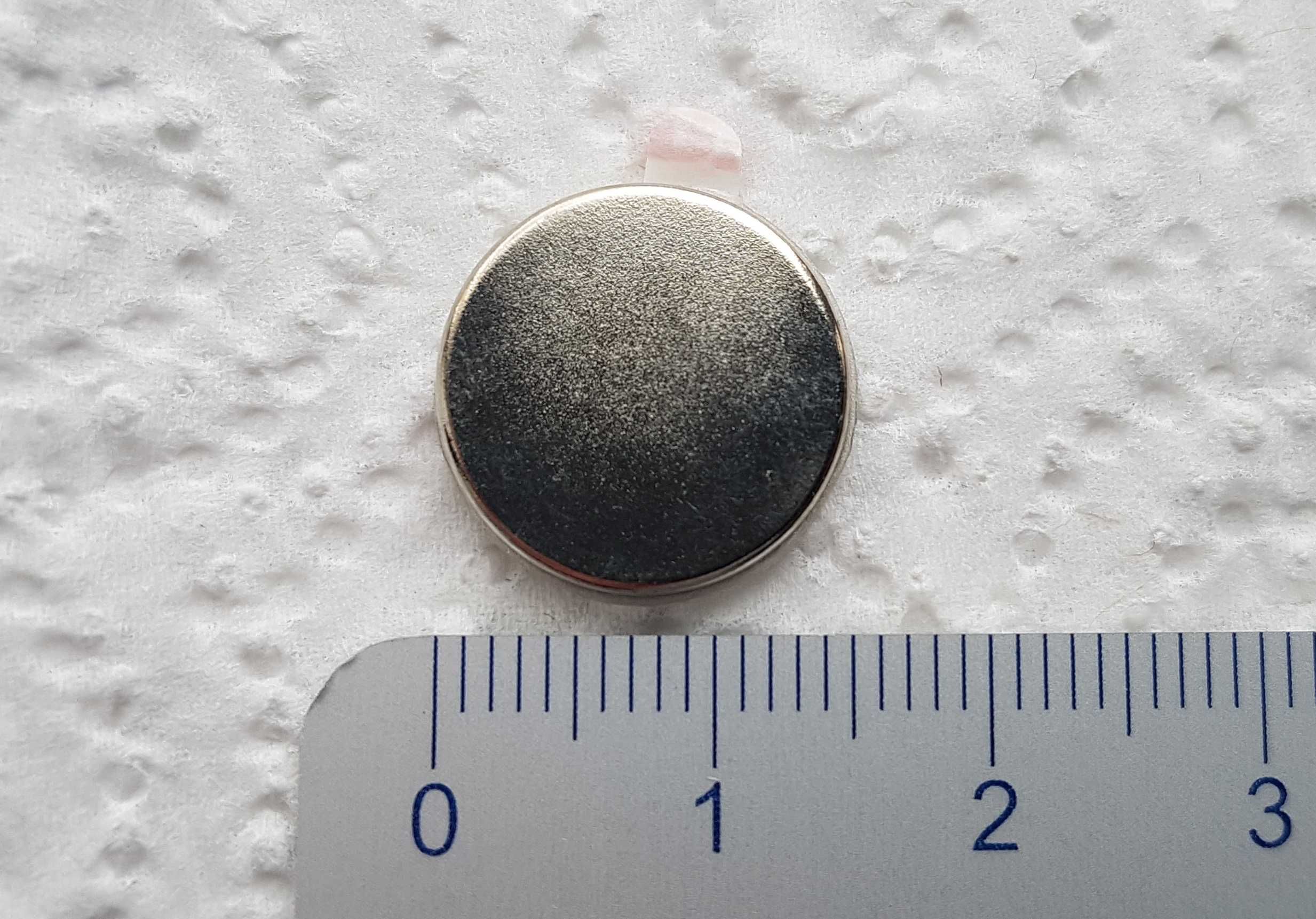 10 Magneti neodim disc puternici cu adeziv Ø 15 mm x 2 mm + disc metal
