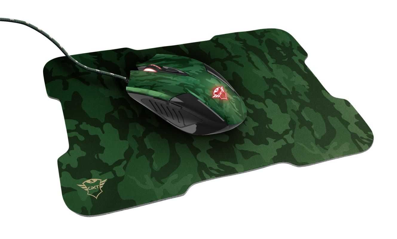 Нова мишка Trust GXT 781 Rixa камуфлажен с подложка!