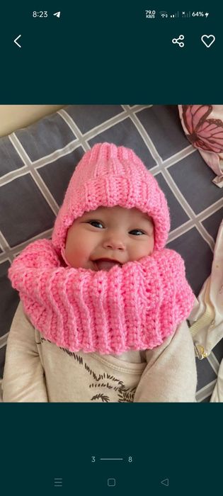 Вязаные шапки шарфы