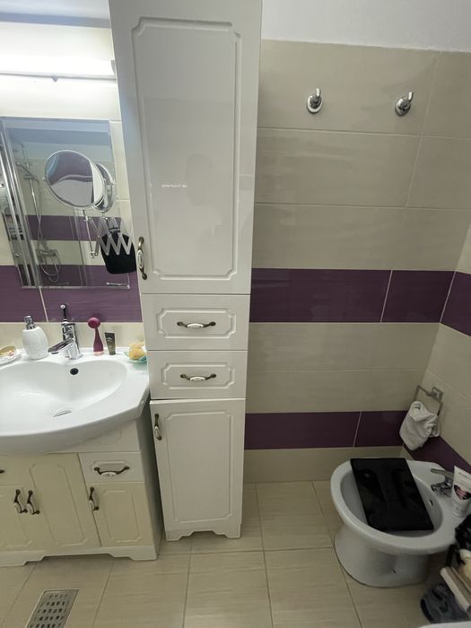 Dulap modular baie alb