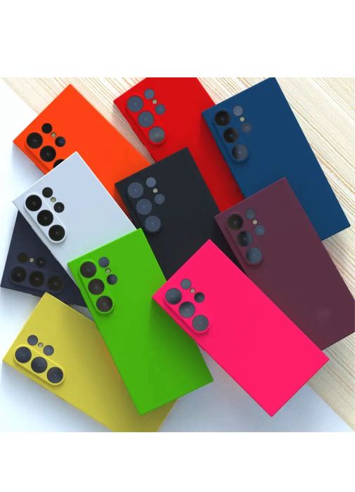 Samsung S24/S25 PLUS/ULTRA/EDGE Husa Slim TPU Inside Alcantara Colorat