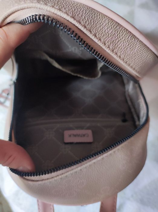 Rucsac mic roz cu bej Catwalk/Deichmann nou cu eticheta