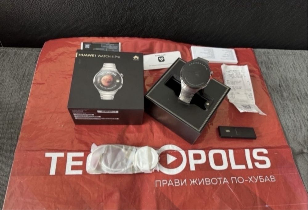 48mm Huawei watch 4 Pro LTE Гаранция Технополис 2025 г. Titanium