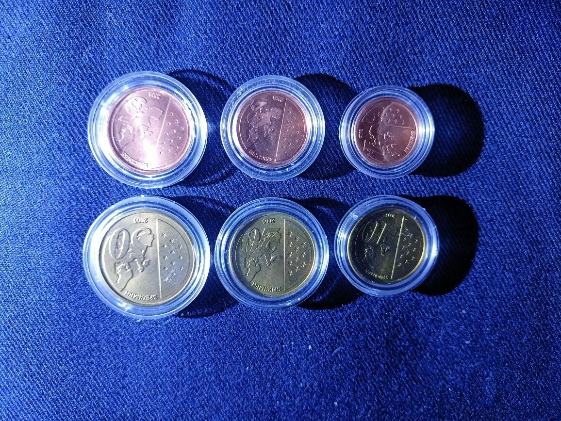ВАТИКАНА- SEDE VACANTE 2005 г.-редки монети,за колекционери