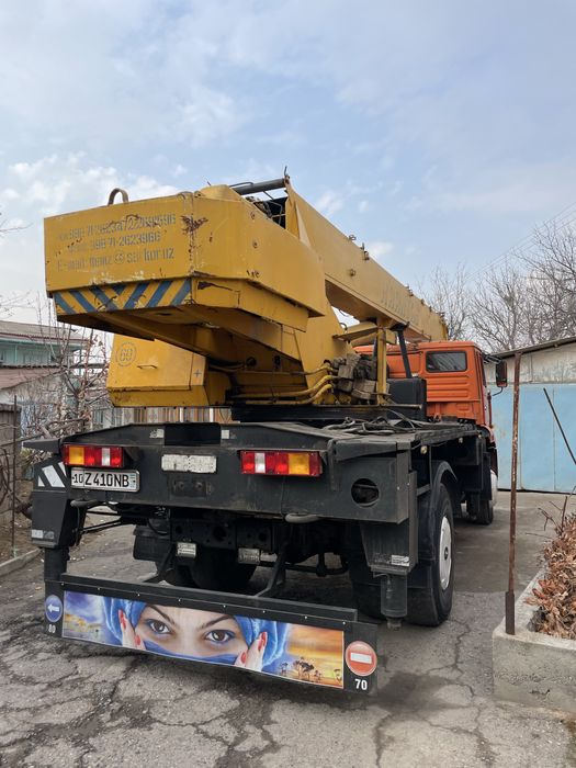автокран Камаз сотилади 18м стрелы 16т грузоподъемность крантас
