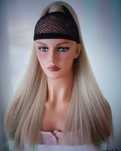 Coada Par Dama Matase Mata Blond 26 Inch Nou