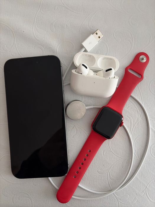 IPhone 14 Pro Max 256 с наушниками и часами - 350 000 тенге