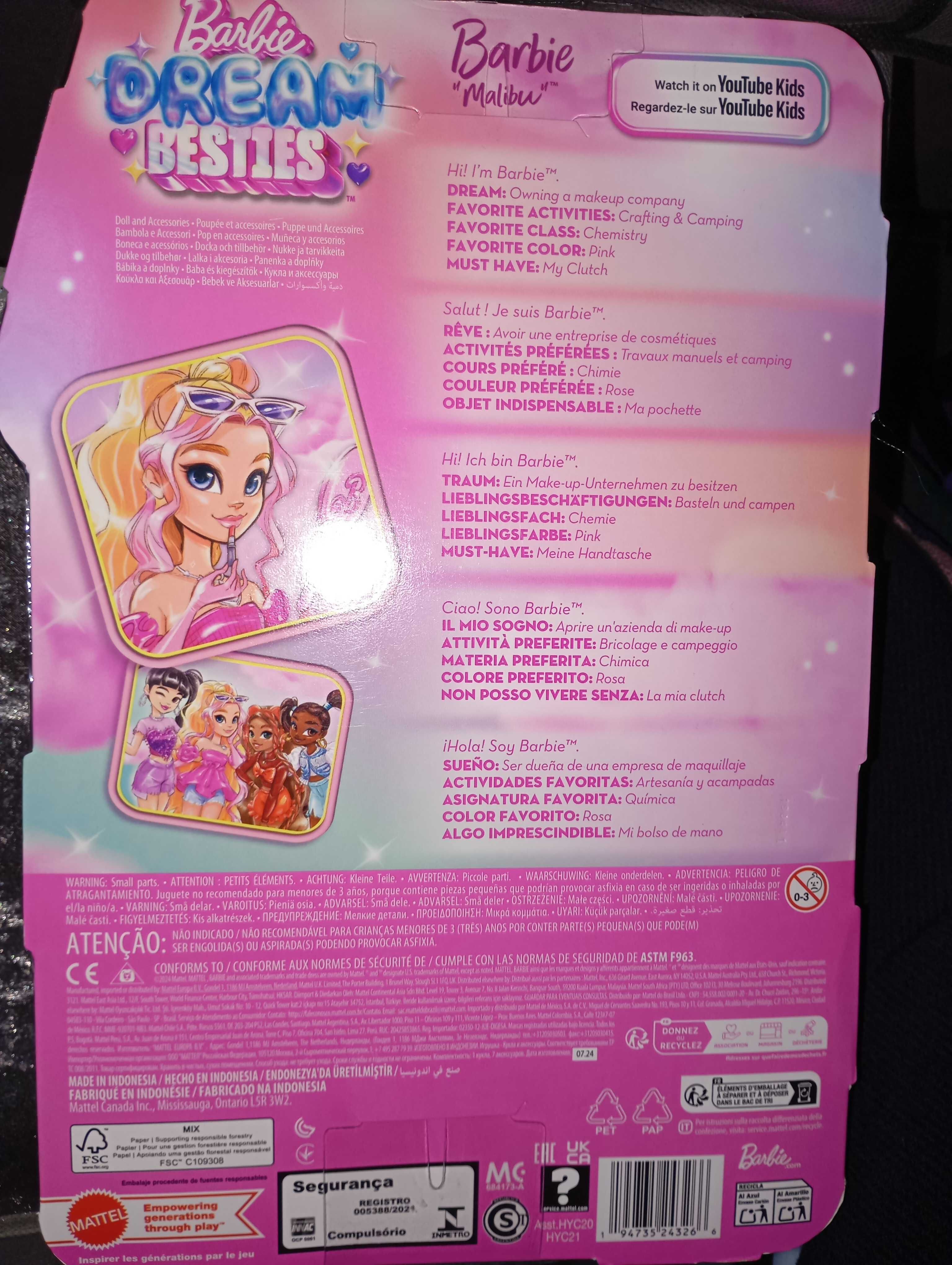 Кукла Barbie, Dream Besties, Malibu.