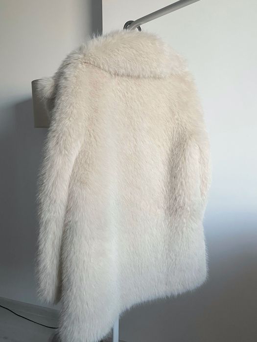 Палто MANGO с изкуствена кожа с косъм