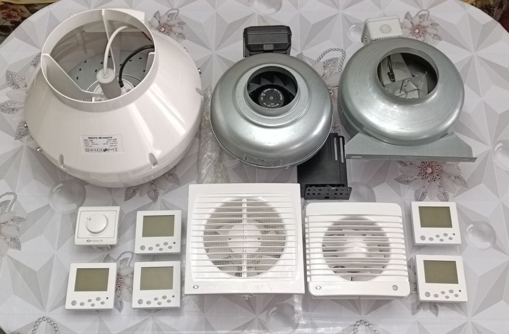 Канальный вентиляторы разной мощности и диаметра российского производс