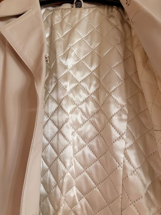 Palton de piele cu blana