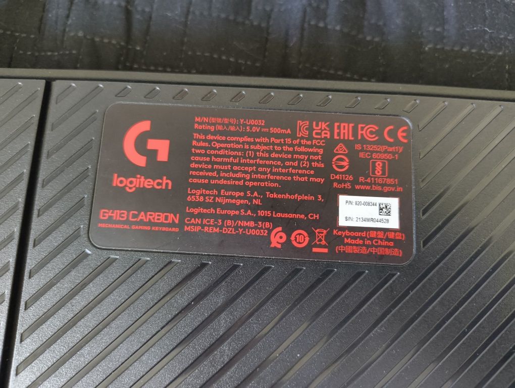 Tastatura mecanica Logitech G413 carbon
