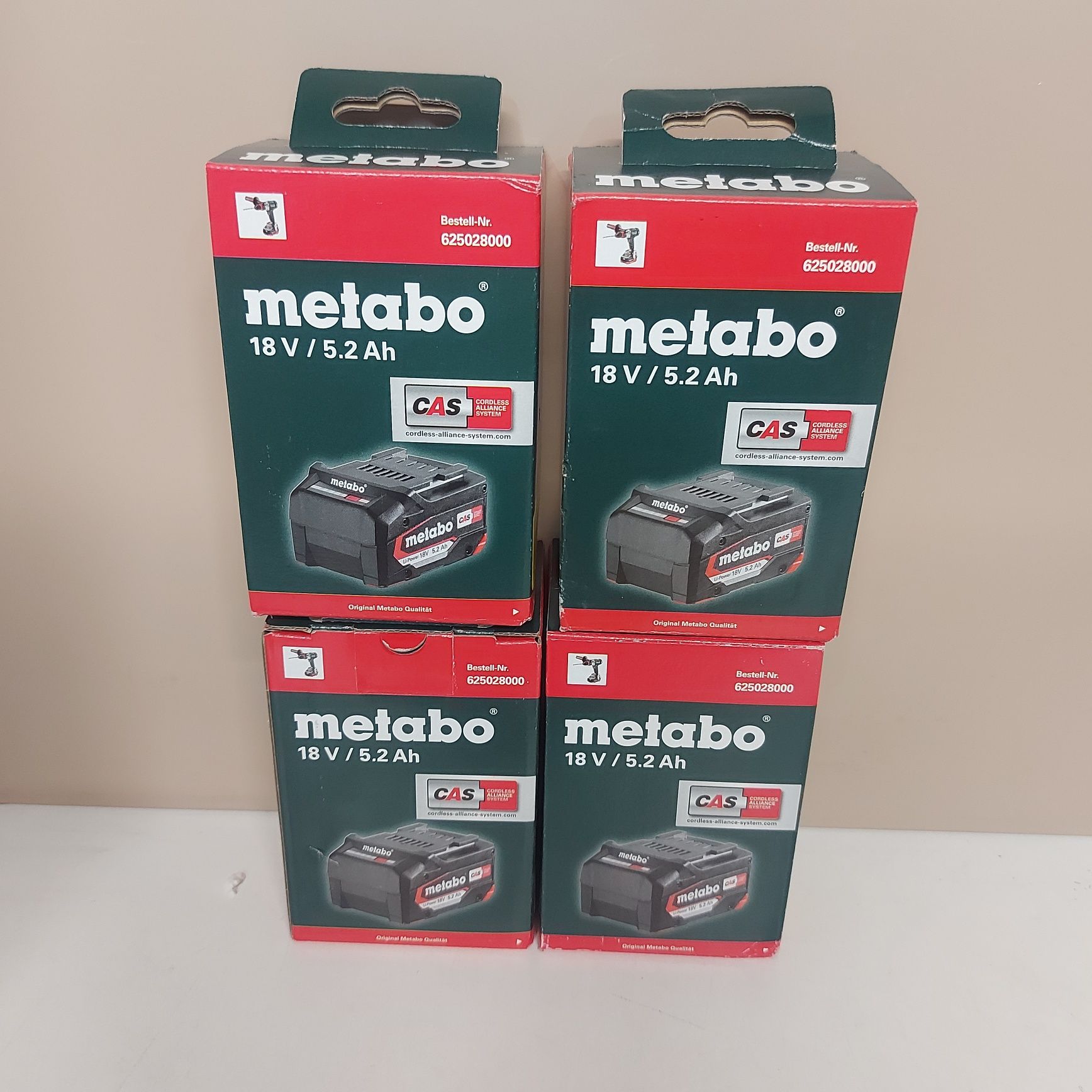 Нови батерии Metabo 18V 4Ah и 5,2Ah