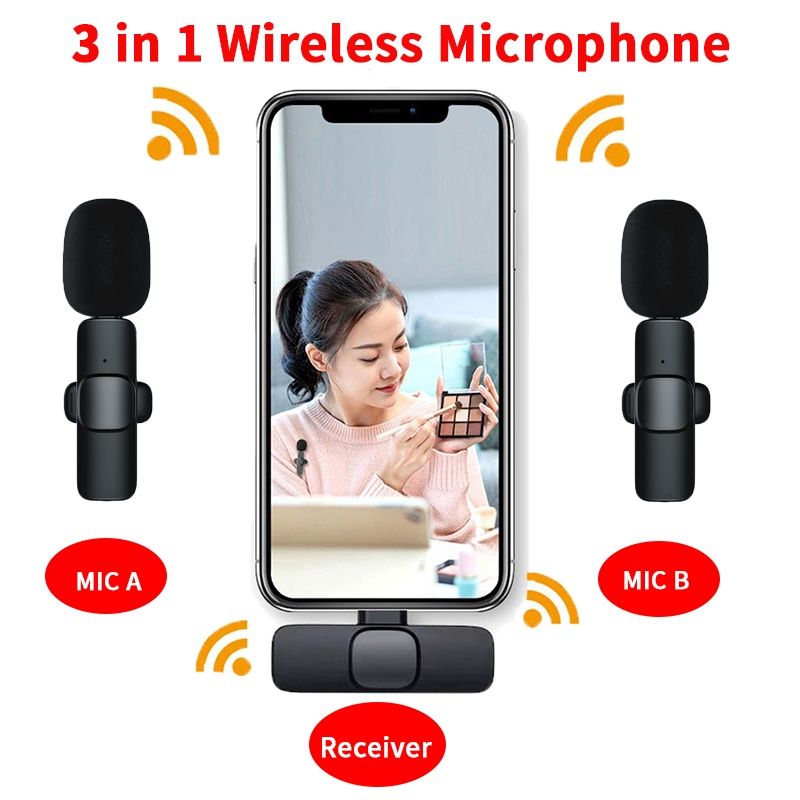 Микрофон петличный Wireless Microphone беспроводной