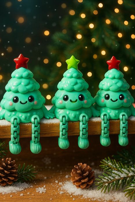 Новогодняя фигурка “Сидящая Ёлочка”