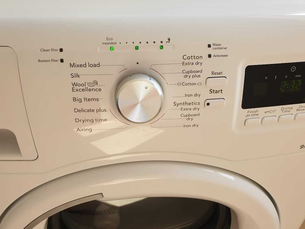 9кг Сушилня Whirlpool 6 sense Термопомпа 12м Гаранция