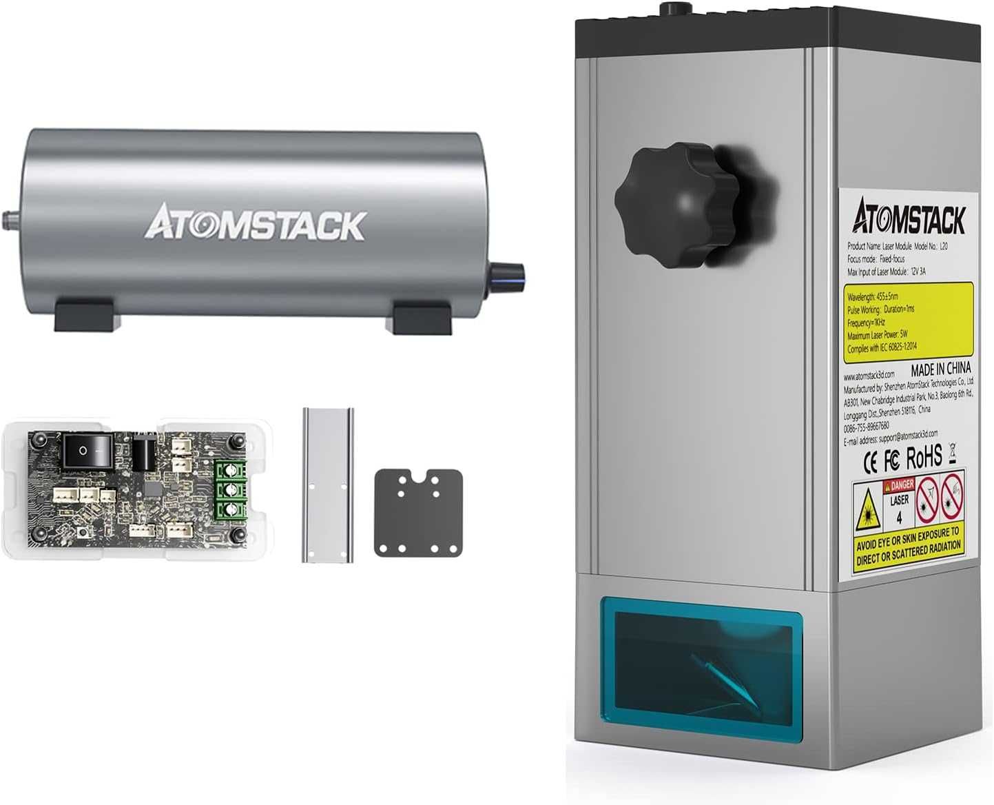 Atomstack мощен 20W лазер гравир работна площ 850x410mm