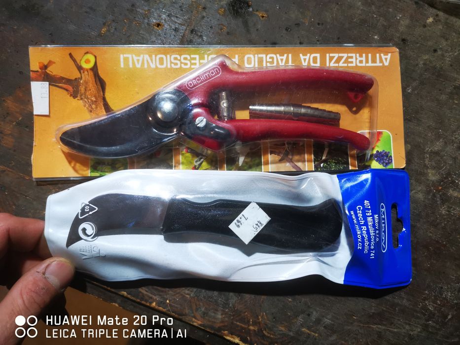 Foarfeca și cuțit de altoit