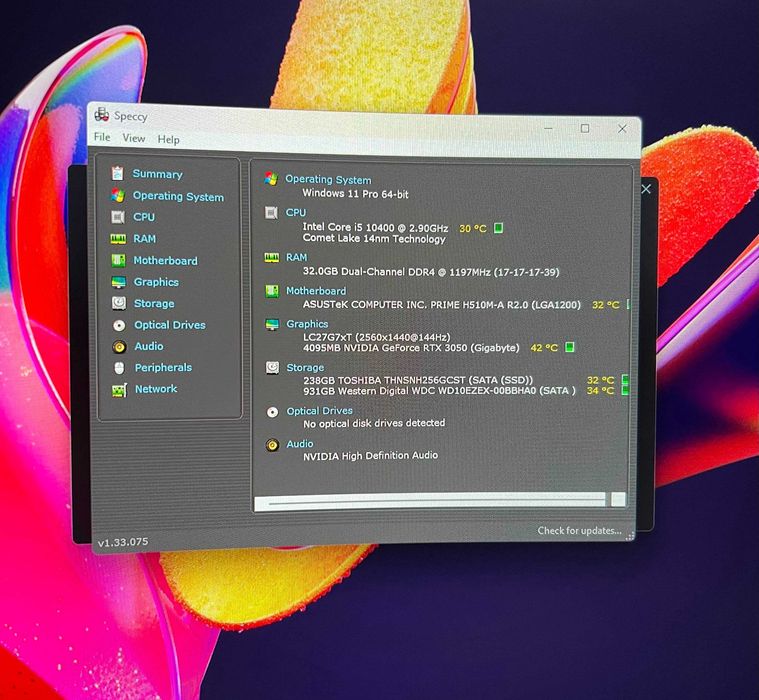 OFERTA PC Gaming i5 10400 RTX 3050 32 gb ram Cs2 Fortnite Fivem Gta5