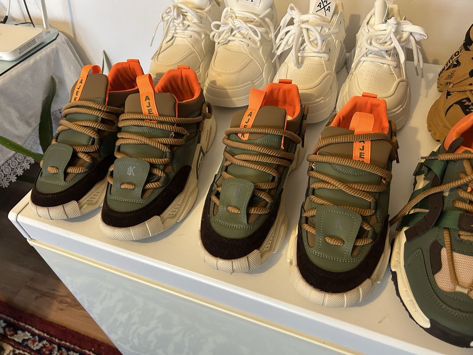 Adidasi ca noi verzi albi