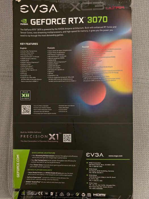 RTX 3070 EVGA XC3 Ultra - Placă Video Gaming 1440p