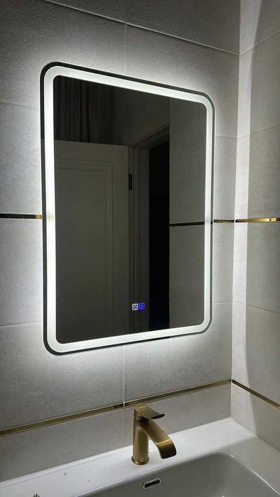 Зеркало с подсветкой в ванную с подогревом Led зеркало настенное ойна