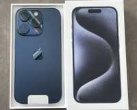 Iphone 15 pro max blue titanium nou !