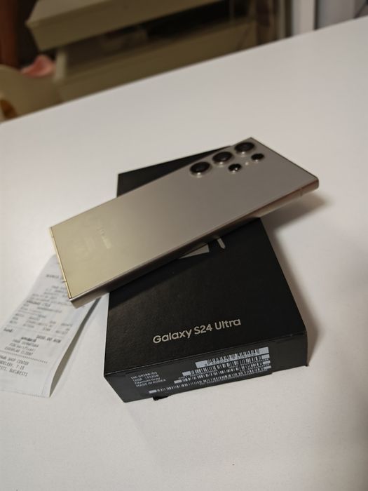 Samsung S24 Ultra Cream 512GB Fullbox impecabil bon achiziție.