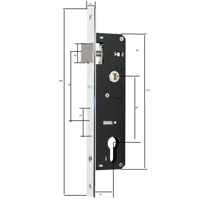 Broasca ingropata interax 85x30mm/ latime 23mm/cilindru