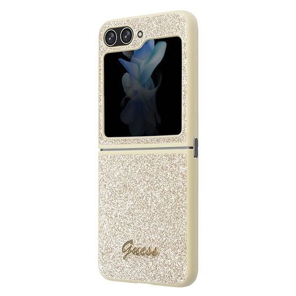 Калъф GUESS Glitter Flakes Metal Logo за Samsung Galaxy Z Flip 5