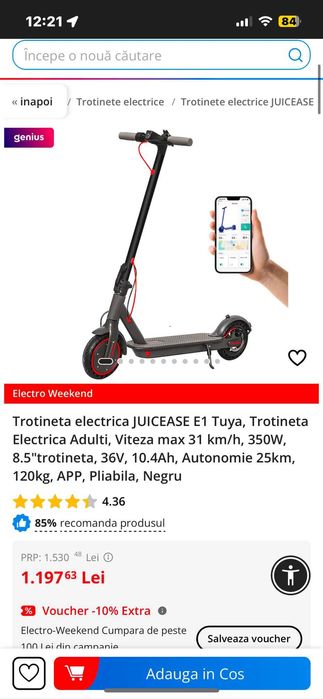 Trotineta Electrica Tuya