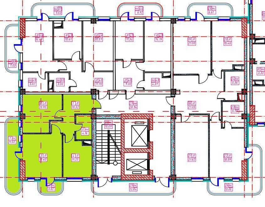 2 х комнатные 63 кв.м – 5 квартир с кадастром, ЖК PARKWOOD