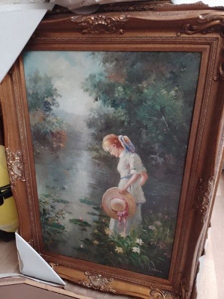 Pictura in ulei pe pânză lucrare deosebita Baroc