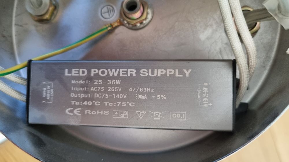 Plafoniera LED de design, chrom, 5 x 6w