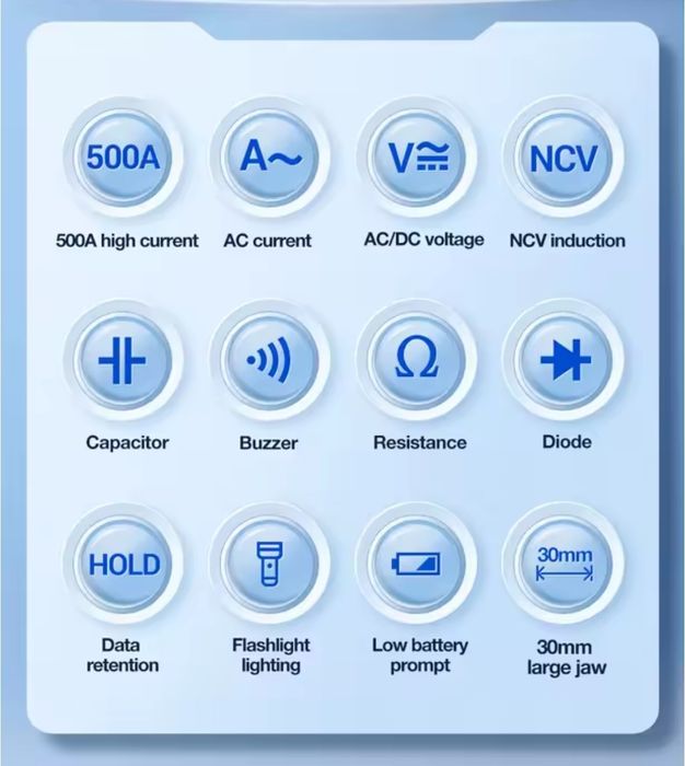 Cleste ampermetric multimetru