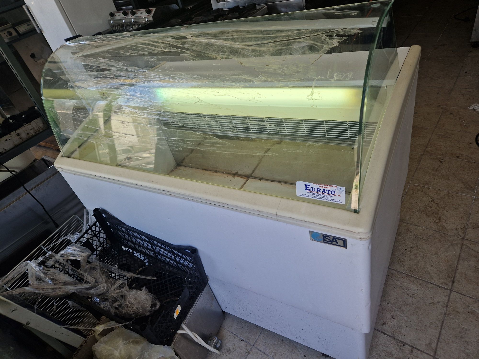 Frigider, Congelator inox, Vitrina rece si vitrina calda inox, cu dula