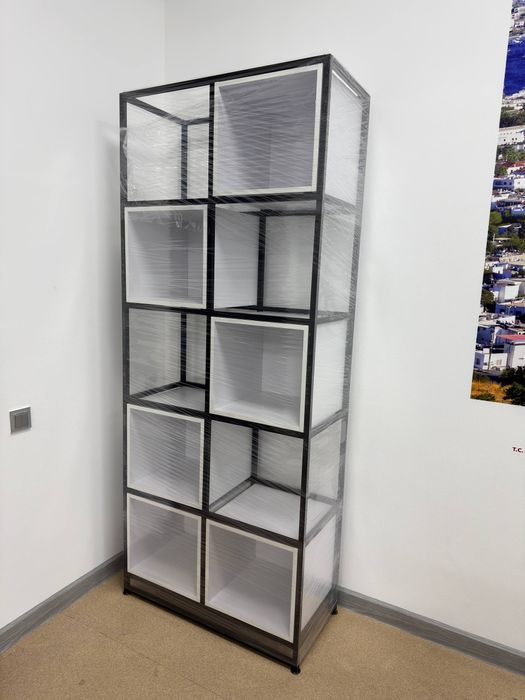 Loft stelaj — metall + yog‘och, mustahkam va zamonaviy dizayn!