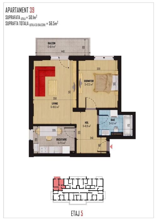 Apartamente noi 2 Camere/Bloc Finalizat - Bragadiru