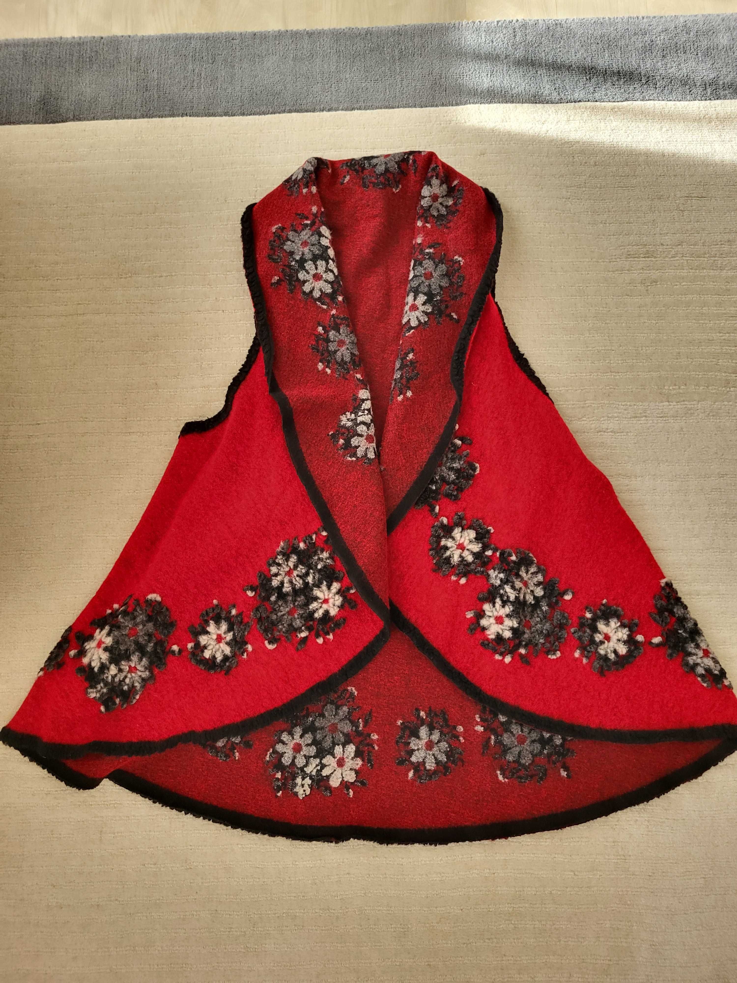 Vand vesta 3/4, material lână, Marime universala