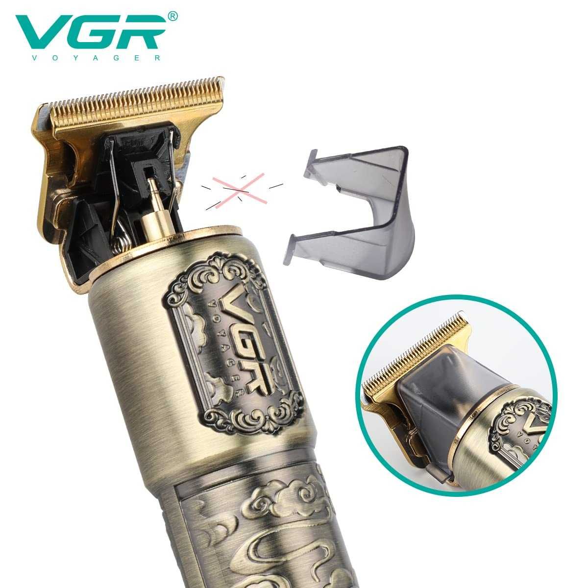 Безжична машинка за подстригване тример vgr073 за глава, брада, тяло